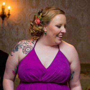 Vera wang white bridesmaid dress. Worn once.